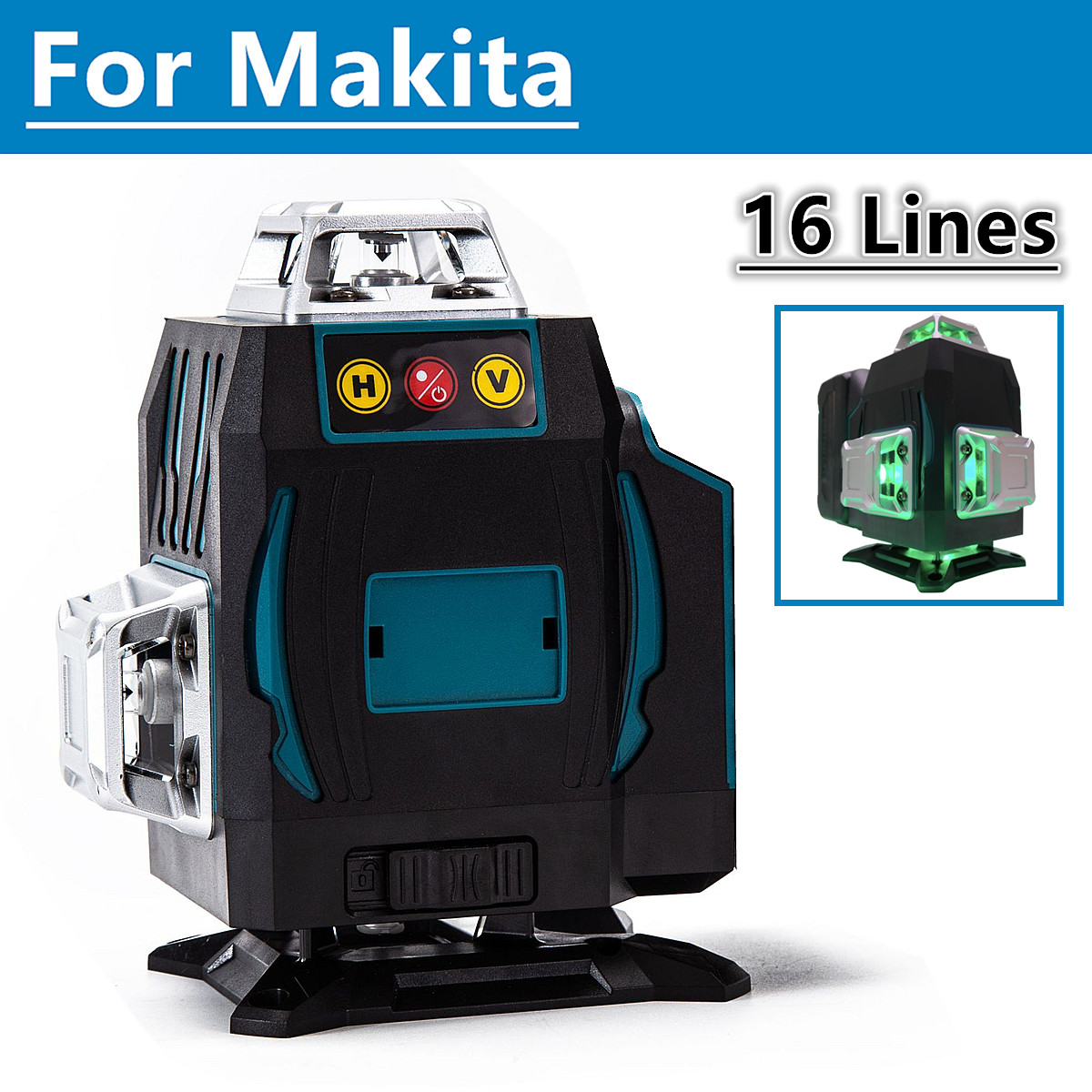 Industrial Laser Alignment Tool - Voor Makita 18V batterij 16 lijnen