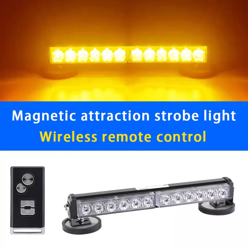 Industrial Laser Pointer 24V - Auto Oplaadbaar Waarschuwingslampje Knipperende Magneet Zuig