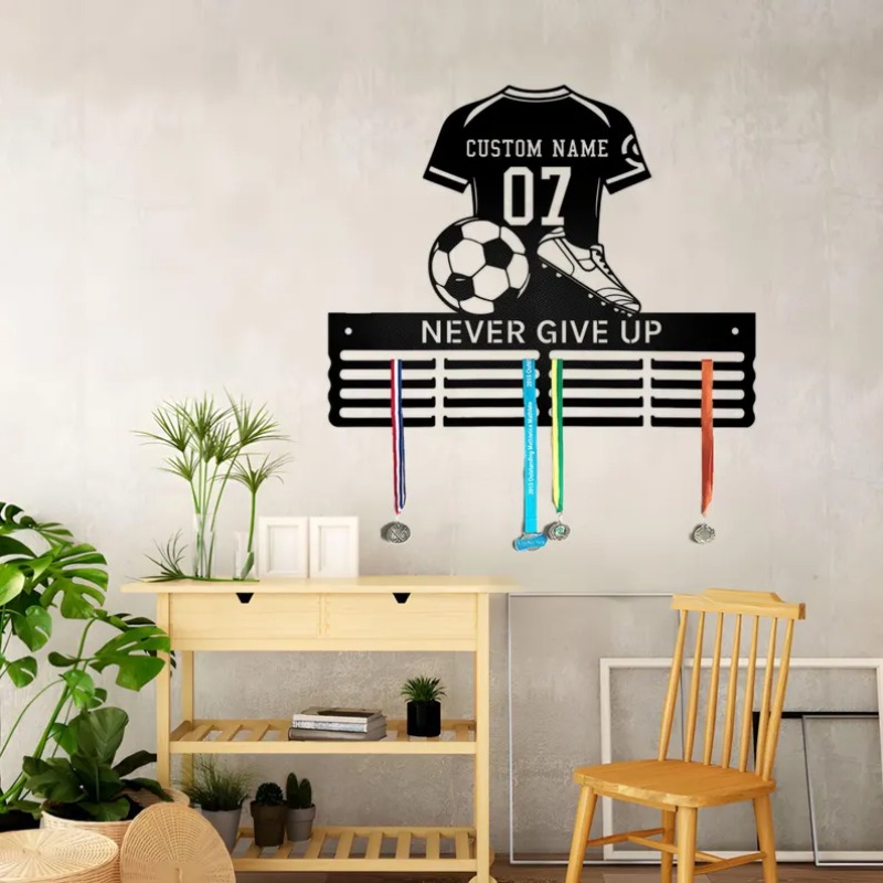 Industrial Laser Marker - Gepersonaliseerd naamplaatjerek, displayrek voor voetbalmedailles, medaillehaak,