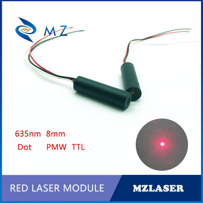 Industrial Laser Applications - Industriële kwaliteit PMW-besturingslasermodule 8MM 635NM Red