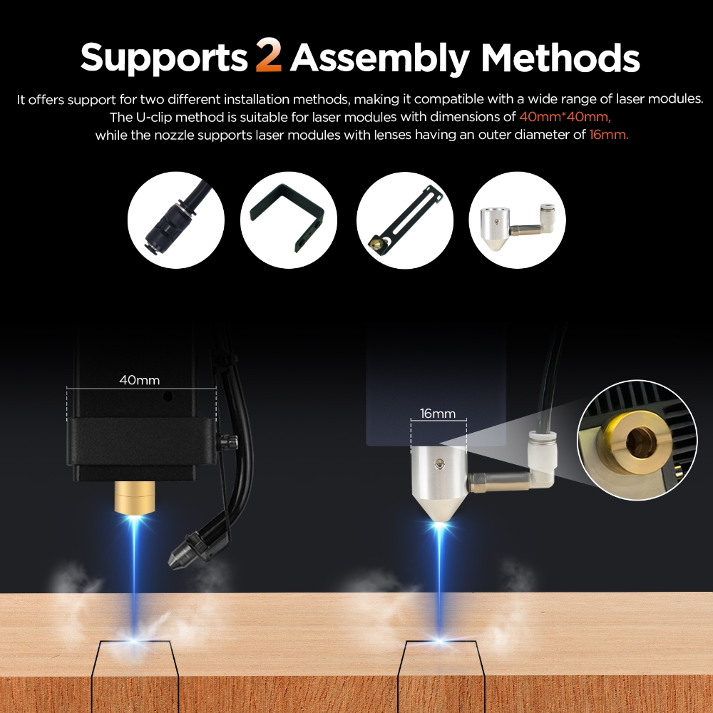 ACMER C4 Laser Air Assist-pomp - Industrial Laser Engraver recensie en prijs