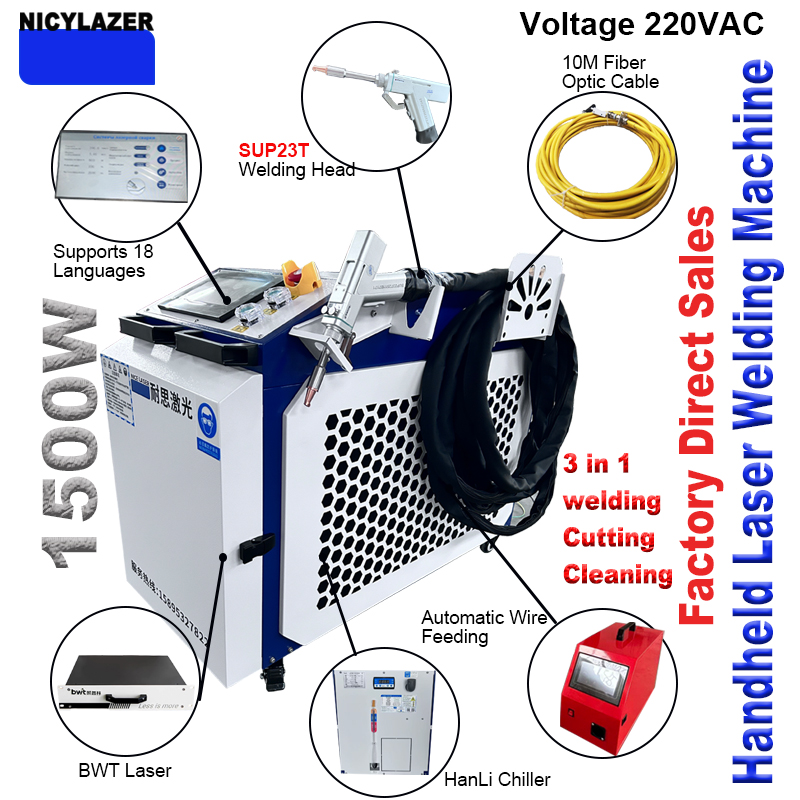 Industriële 1500W Handheld Las - Industrial Handheld Laser Welder recensie en prijs