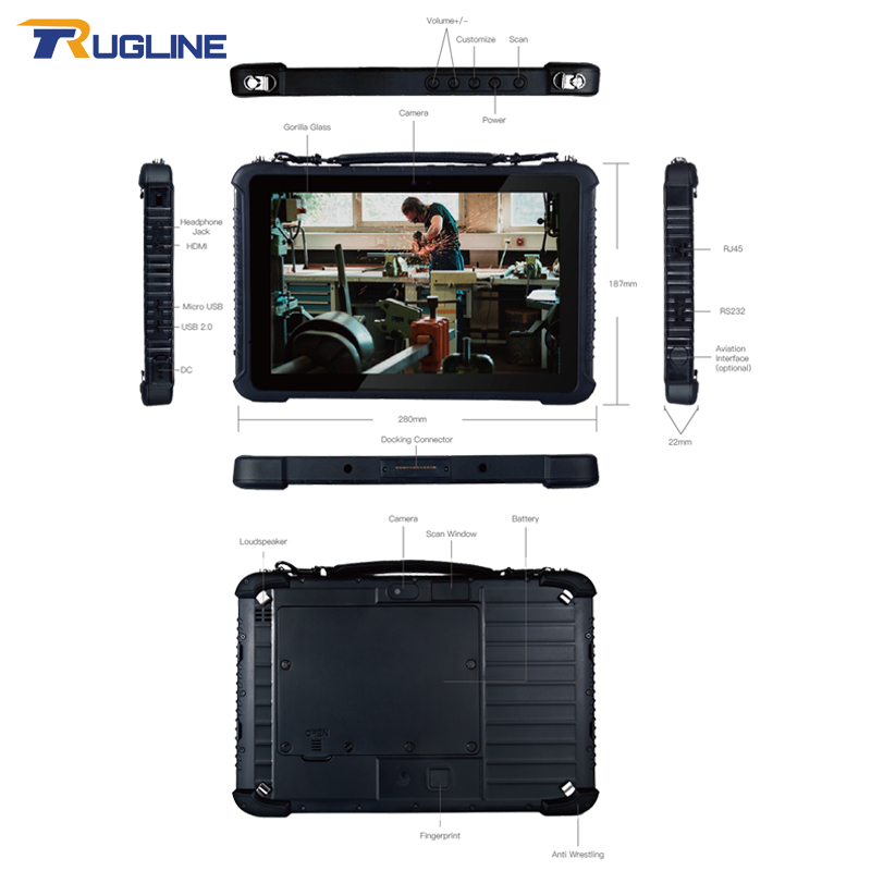 RUGLINE Windows 11 8G + 128G R - Industrial Laser Light recensie en prijs