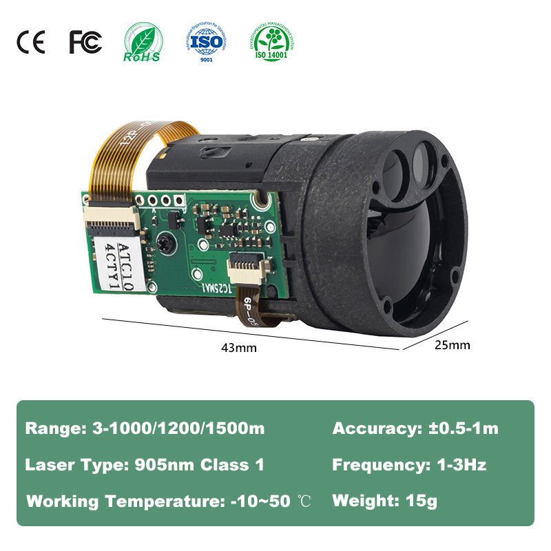 1200m Mini TOF Laser Afstandsm - Industrial Laser Applications recensie en prijs