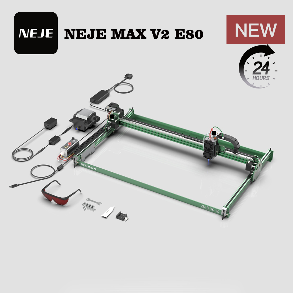 NEJE MAX V2 E80 80W 455nm Lase - Industrial Laser Engraver recensie en prijs